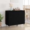 Sideboard 2 Pcs Black Oak Look 40 X 35 X 70 Cm