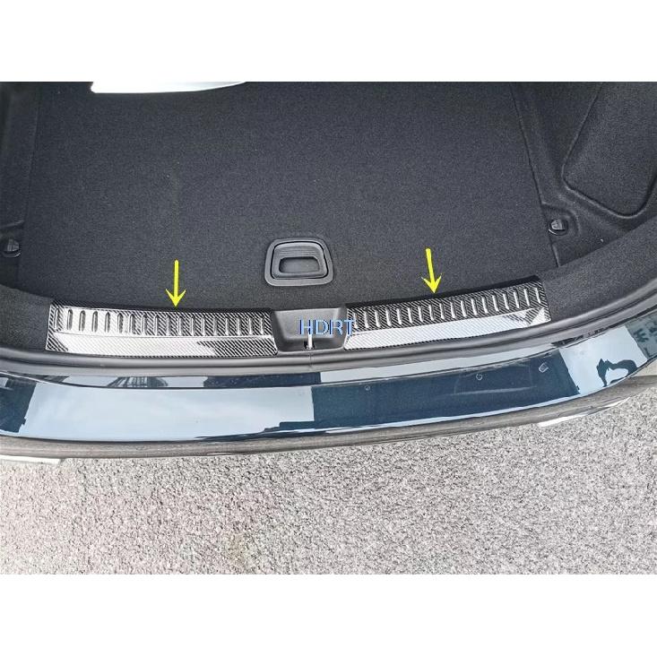 Car Styling  Decorative Rear Trunk Guard Tail Door Plate Bumper Cover Protector Sticker For Mercedes-Benz E Class W214 2024 +
