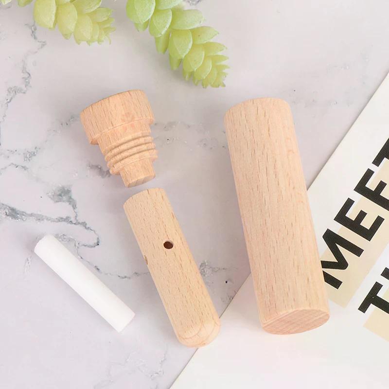 Ätherisches Öl Aroma Holz Diffusor Inhalator mit Dochten Aromatherapie Naseninhalator Hohe Qualität Langlebige Materialien Einfach zu bedienen