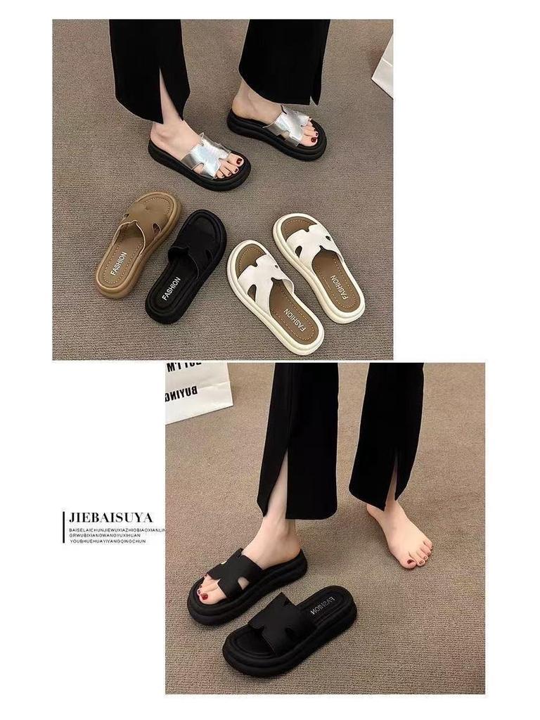 Women's Platform One-Strap Thick-Soled Sandals - 2025 Summer Non-Slip Beach Wear