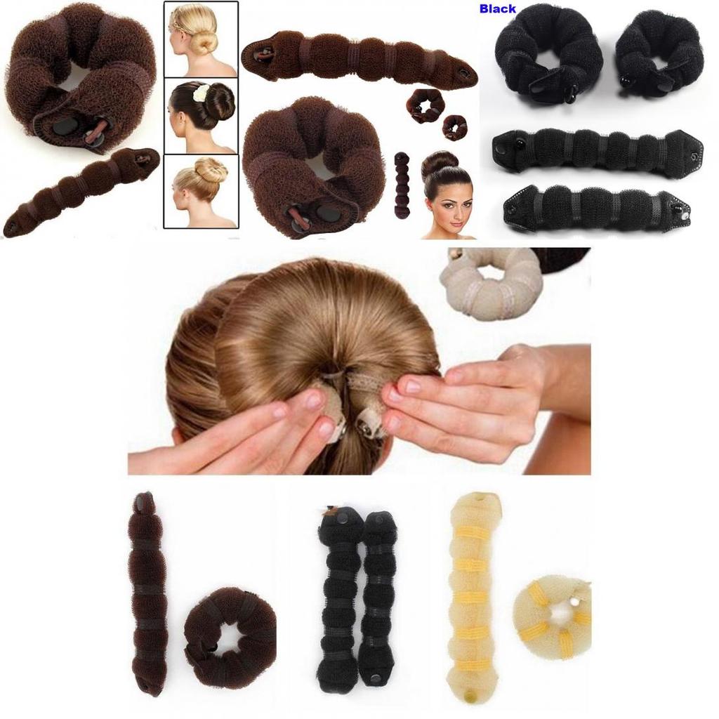Creative Nylon Hair Bun Tool Comfortable Non-tugging Elegant Hair Bun Styler