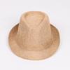 Jazz hat, linen solid color top hat, men's and women's crimped couple's sun hat