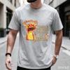 Christian Religious Quote Flame Fist Graphic T Shirt Inspirational Jesus Faith Printed Soft Cotton Crew Neck Short Sleeve Daily