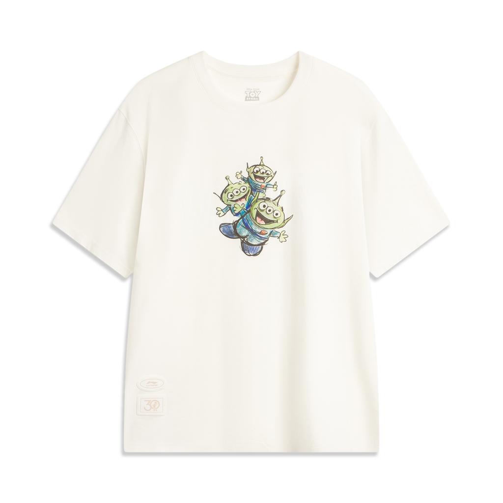 Li Ning X Disney Toy Story Series American Casual Simple Print Quick-Dry Comfortable Breathable Round Neck Short Sleeve T-Shirt Men Tops AHSV685-1