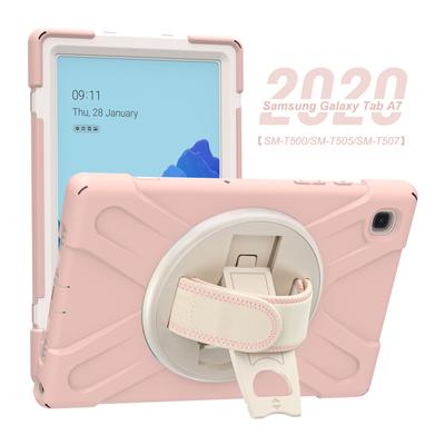 Silikonové ochranné pouzdro pro Samsung Galaxy Tab A T290 A7 10.4 T500 T505 Držák krytu Řemínek na ruku Pouzdro na tablet otočné o 360 stupňů