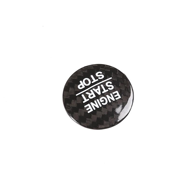 For Honda Accord Odyssey Civic CRV  FIT INSPIRE Real Carbon Fiber Car Engine Start Stop Switch Button Cover interior Accessories