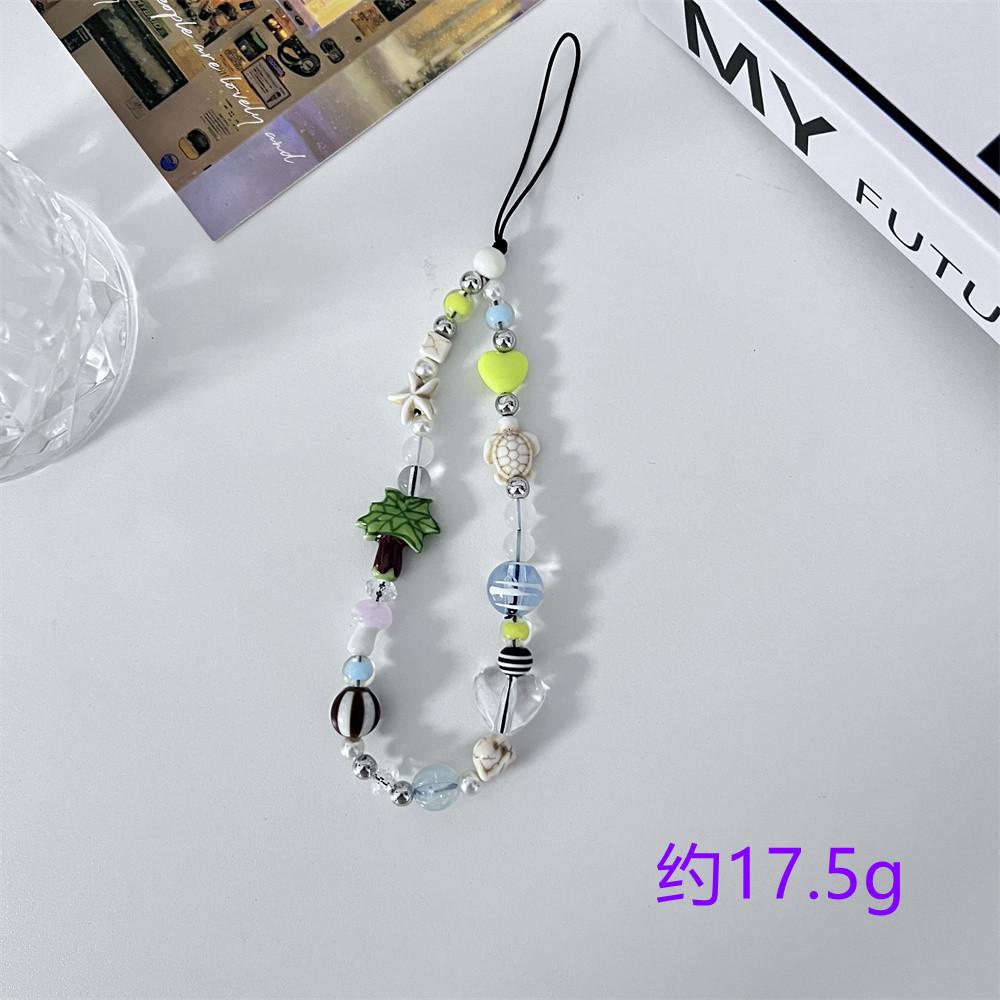 

Шнурок-брелок для мобільного телефону з намистинами One Size