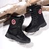 2025 Foreign Trade New Men's and Women's Large Size 42 Winter Snow Boots Outdoor High-top Plush Warm Cotton Shoes Lace-up Women's Boots