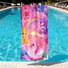 Care Bears Print Beach Towel Design, Soft, Lightweight. for Home Bathroom, Spa, Pool, Yoga, Surfing, Camping, Gift for Family, Friend