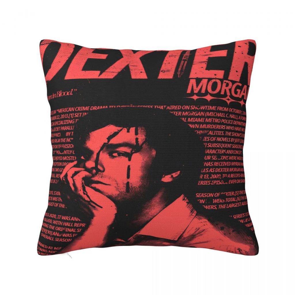 Pillow Case Dexter Morgan Square Pillow Cover Funny Cushion Cover Printed Pillowcases For Sofa Home Decorative