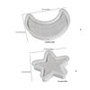 Flexible Sturdy Silicone Form for Crafting Unique Star and Moon Designs Home Storage Tray Solution Organization