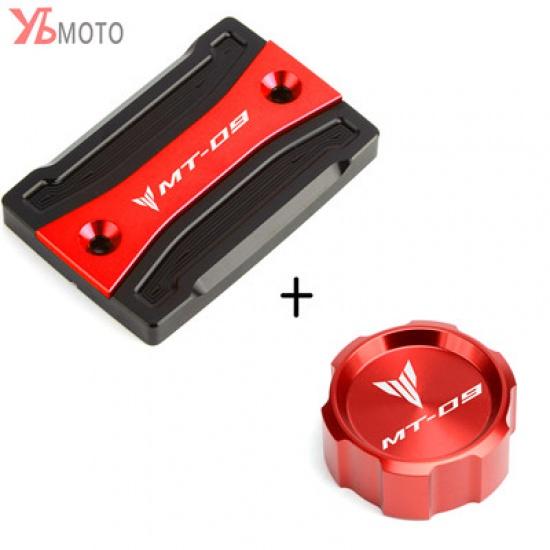 For Yamaha MT-09 MT 09 Mt09 FZ09 2014- (not for ) Motorcycle Parts Front and Rear Brake Fluid Tank Cap Reservoir