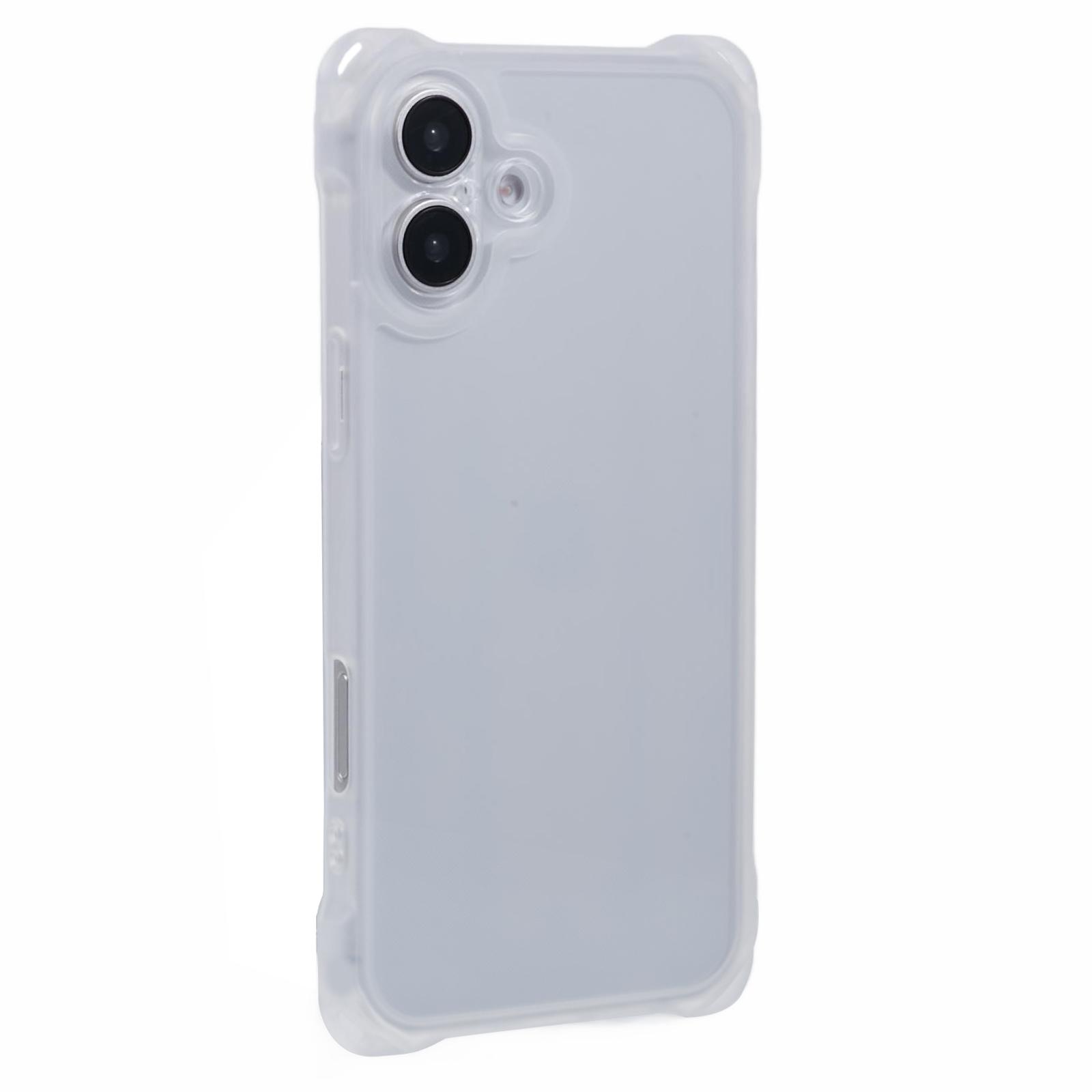 

For iPhone 16 Plus Case Reinforced Corner Protection TPU Phone Cover Transparent