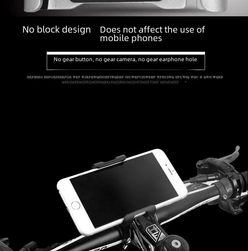 Aluminum Alloy Bicycle Phone Holder Electric Car Bracket Navigation Motorcycle Riding Accessories Lightweight Portable Design