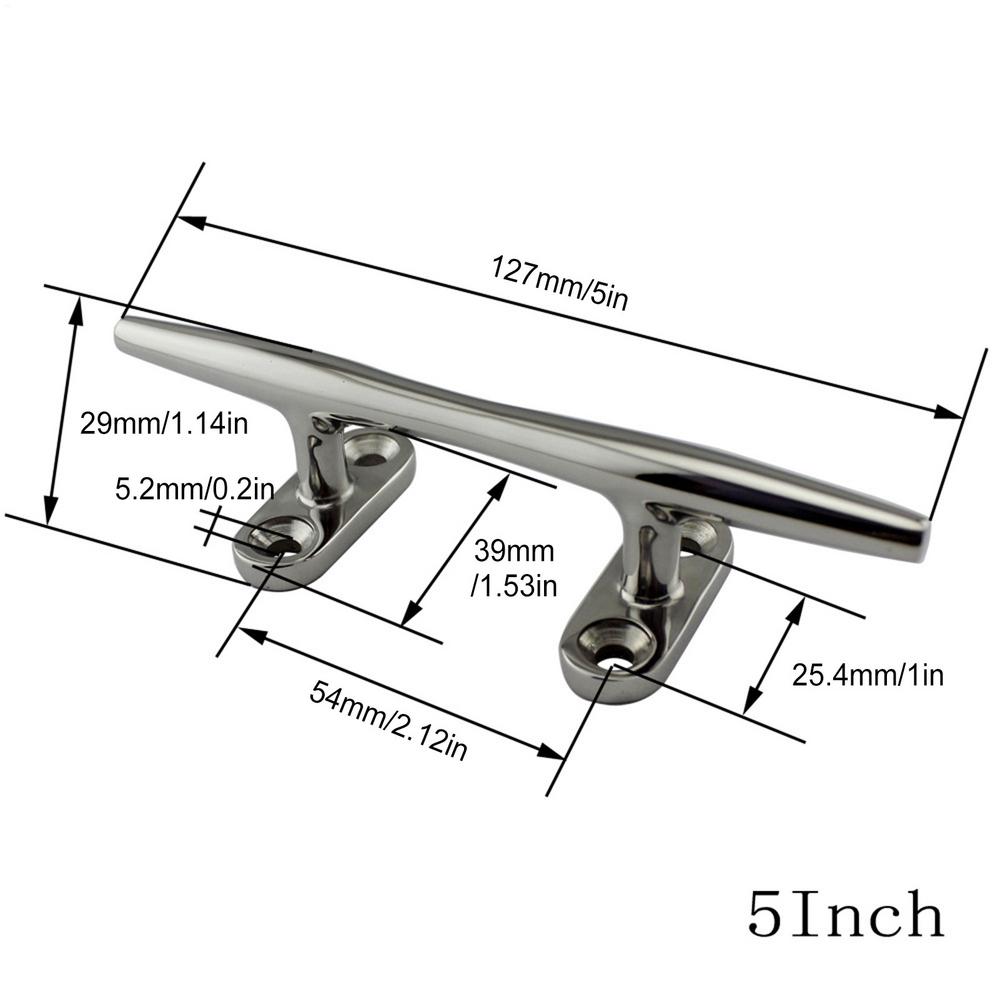 

Boat Cleats Marine Grade Open Base Hardware Accessories Rope Cleat For Kayak Canoe Small Yacht Dock Mooring Tie Down Fishing белый