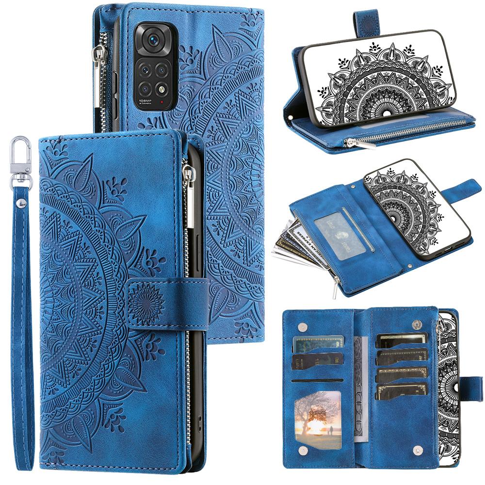 For Xiaomi Redmi All Series for Mi 8 Lite,Mi 9T,Mi 10T Lite,Redmi 7A...Embossed Design Flip Leather Zipper Wallet Handbag Case Cover