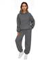 Dames Meerkleurige Casual Sport Hoodie en Tapered Broek Set