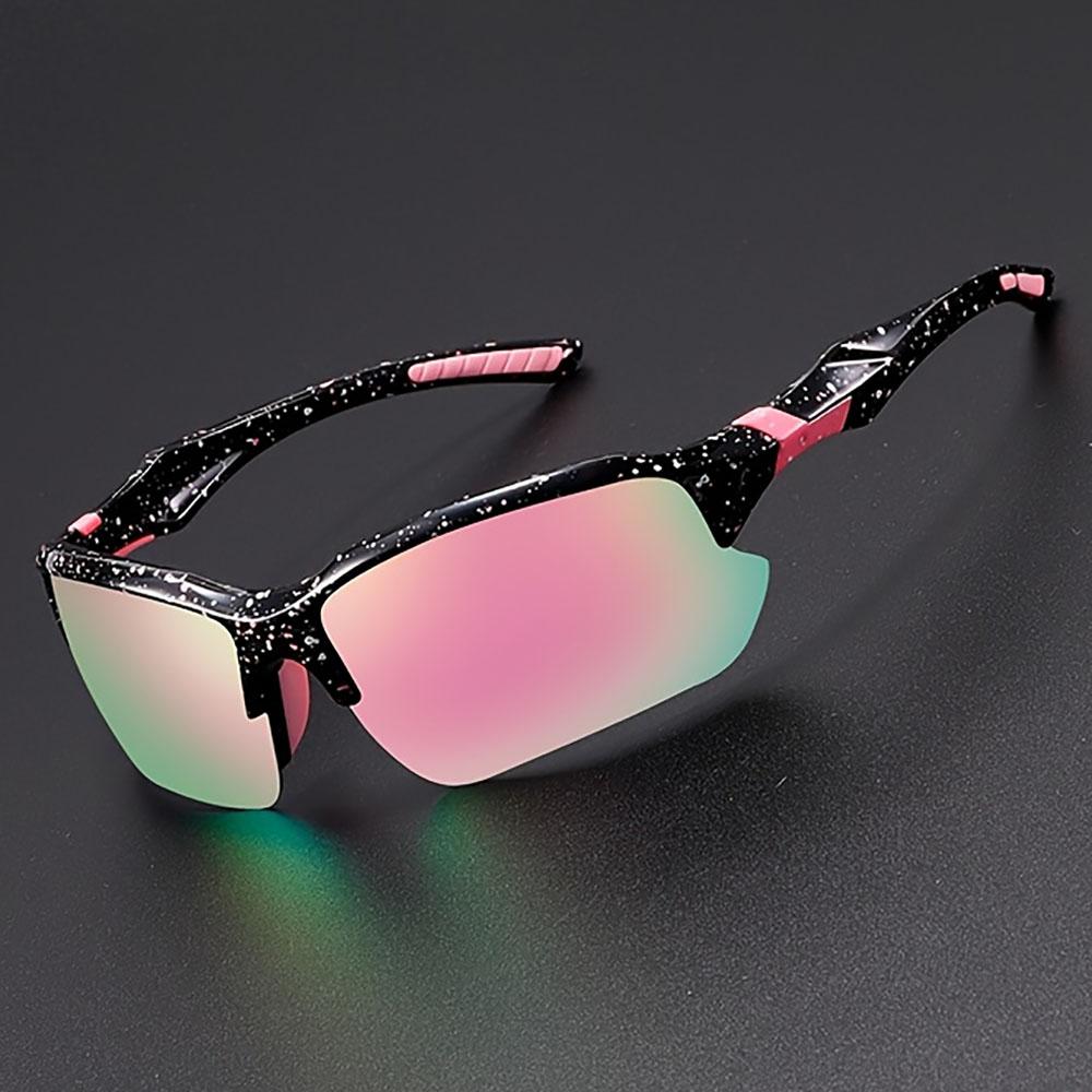 2PCS High Value Sets Women's Half Frame Fashion Glasses Colorful Coating Starry Sky Purple Dreamy Pink Lenses