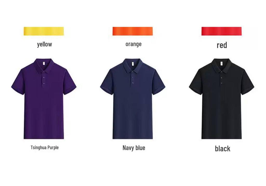 Premium Ice Silk Polo with Custom Logo - Summer Short Sleeve Workwear