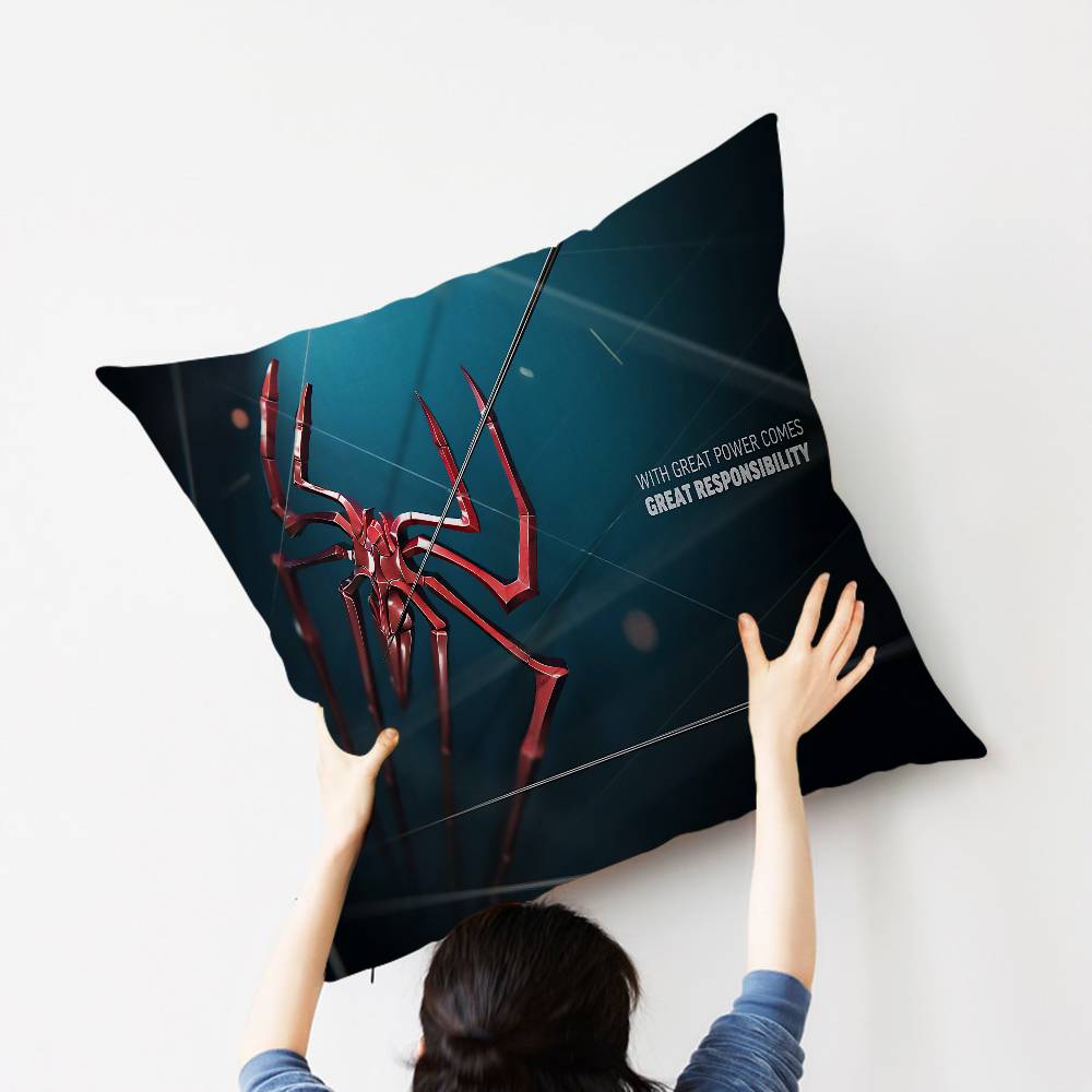 Avengers S-Superhero S-Spiderman Pillowcase toon Gift Cushion Cover Bedroom Home Sofa Chair Seat Decor pillow case