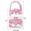 Christmas Candy Bags with Santa Claus Design, Imitation Linen Gift Bags for Holiday Decor