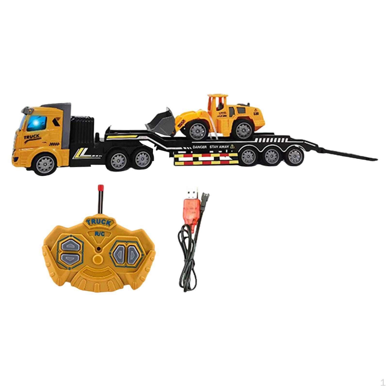 

Строительная машина игрушечный грузовик с дистанционным управлением для детей и мальчиков Flat engineering car