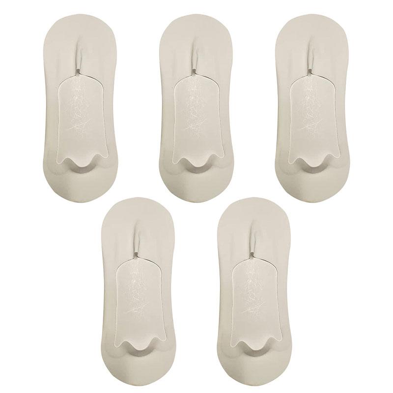 5 Paar Herrensocken Baumwolle Atmungsaktiv Sommer Ultradünn No Show Eisseide Socke Silikon Rutschfeste Sohle Schweißabsorbierend Herren Bootssocke