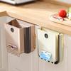 Plastic Hanging Trash Can Foldable Wall Mounted Garbage Can New Kitchen Compost Bin  Cabinet Door