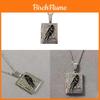 Collana con Catena Gotica Luna Corvo e Ciondolo Croce per Donna Regalo di Halloween