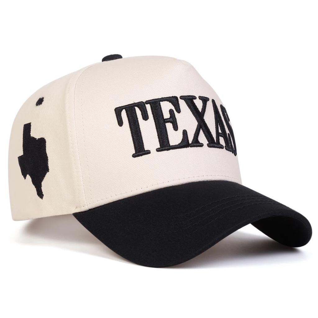 Unisex TEXAS Letter Embroidery Baseball Caps Spring Autumn Outdoor Adjustable Casual Hats Sunscreen Hat Sports Cap