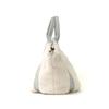 Cuco Lame Tape 2-Way Eco-Fur Tote Bag 2553111042 Off-White (200)