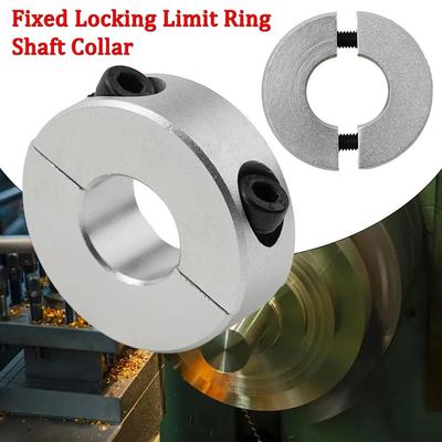 1Pcs Double Split Fixed Locking Limit Ring 6-20mm Diameter Clamp-Type Collar Durable Shaft Collar
