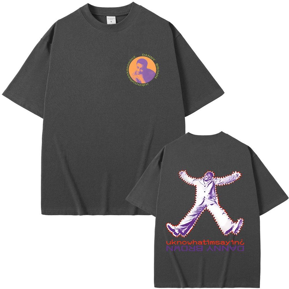 Rapper Danny Brown Uknowhatimsayin Tshirt Quaranta Tour Tshirts Men Women Hip Hop Vintage Oversized T Shirts Summer Streetwear