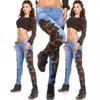 2024 Women's Sexy Hollow Lace Skinny Jeans with Side Lace Detailing for Casual or Fashion Events