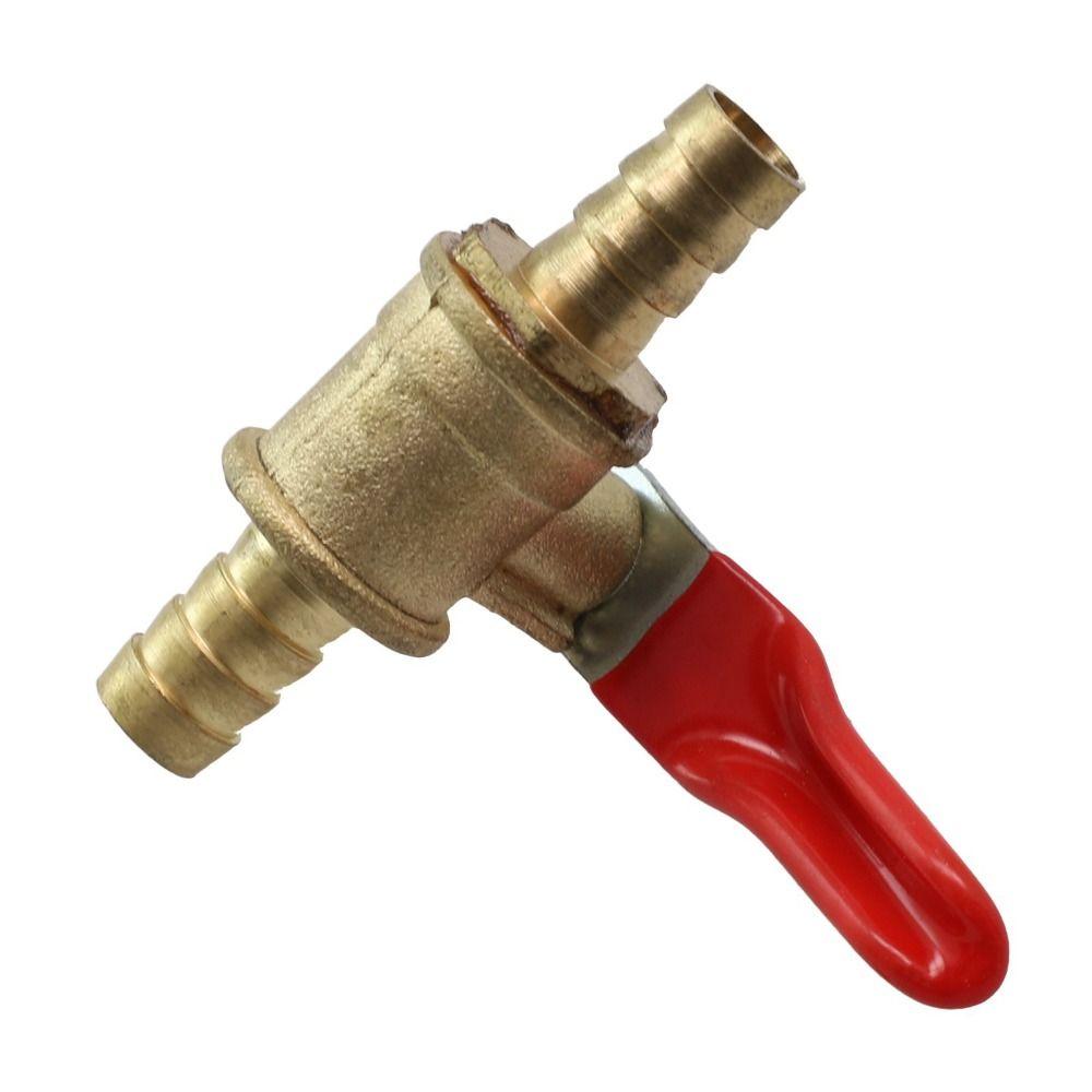 Valvola a sfera in ottone 6-12 mm Dimensione 1/4 di pollice Valvola a sfera pneumatica Attacco per tubo Piccolo formato Valvola a sfera in ottone Linea del carburante