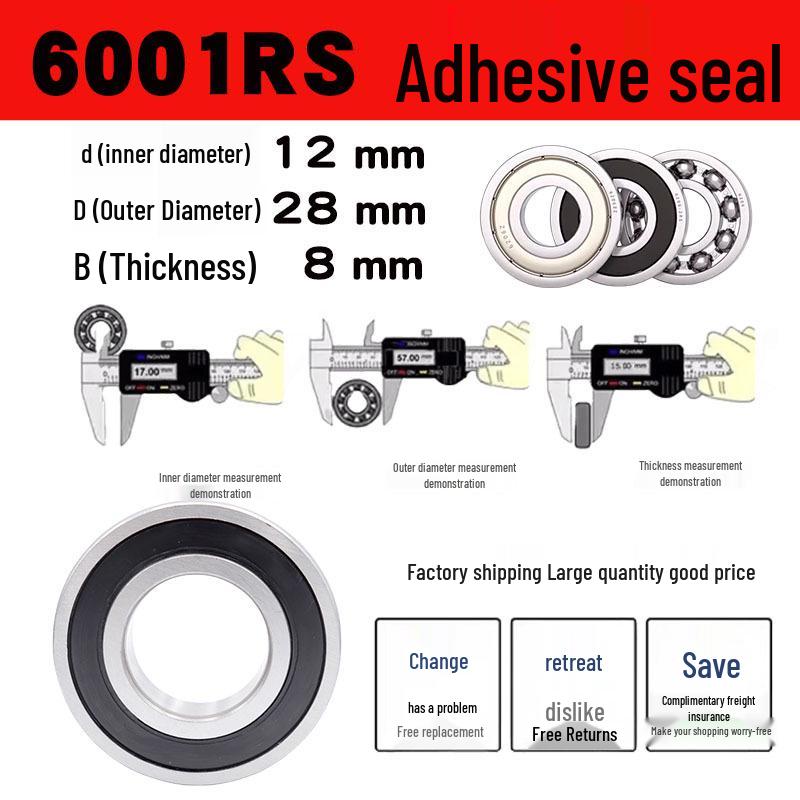Deep Groove Ball Bearings 6000-6006 Series (RS/ZZ Options)