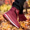 Thickened Middle Aged Elderly Womens Anti Skid Cotton Boots Plush Warm Casual Snow Boots Comfortable Winter