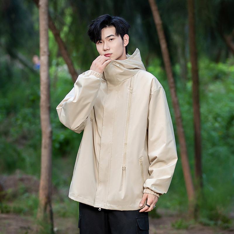 Black Warrior Men s Large Windproof Waterproof 3-in-1 Outdoor Jacket with Sun Protection M (Weight 75-95 Jin)