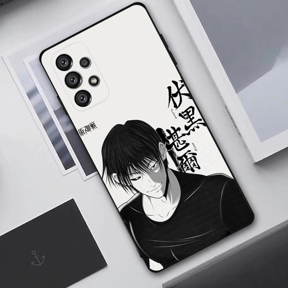 Anime Fushiguro Toji Phone Case For Samsung Galaxy A20,A21s,A22,A31,A32,A52,A53,A72,73,A80,A91 Soft Black Cover