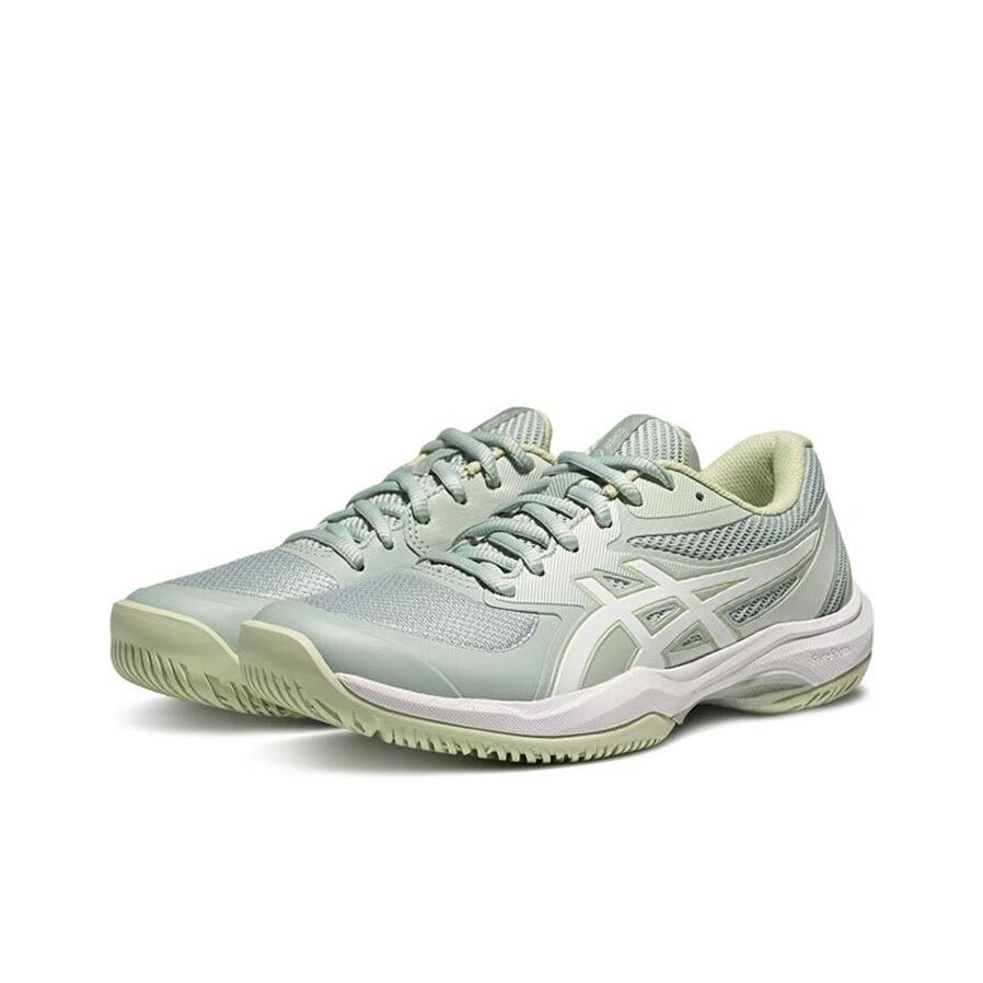 Asics Game FF Professional Lightweight Breathable Low Top Speed Type Women Sneakers Green White 1042A281-300