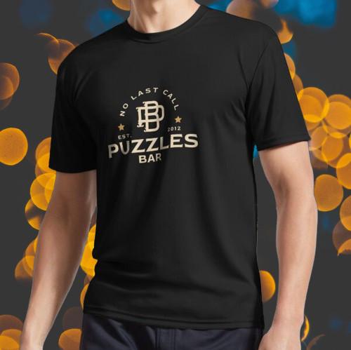 Puzzles Bar Logo Active T-Shirt Funny American Unisex Size S-5XL XXXXL