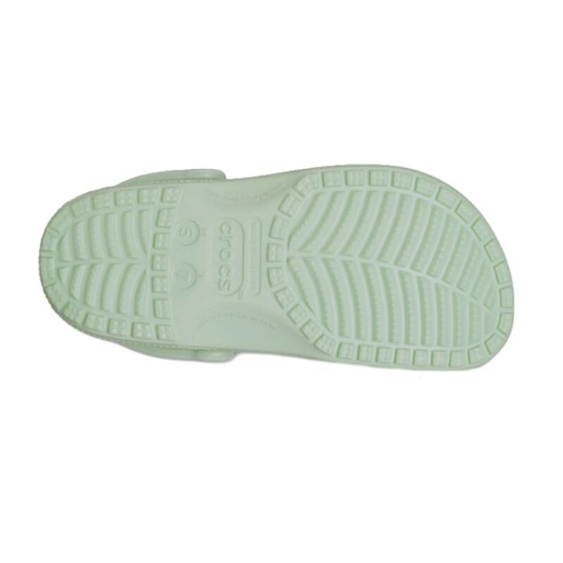 Crocs Classic Clog Leatherette Lightweight and Comfortable Commuter Versatile Hole Shoes Unisex Cream Green