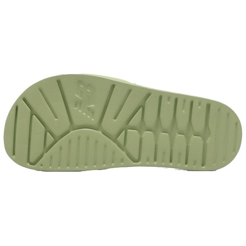 New Balance 200 Women Green White One Strap Slides Comfortable Versatile SWF200D2B