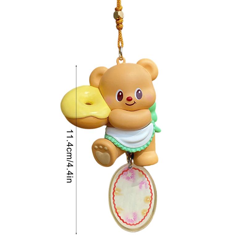 Car Hangings Ornament Cute Cartoon Animal Bag Charm Car Center Console Pendant Hangable Ornament Collectible Toys For SUV Sedan