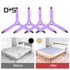 4Pcs Triangle Bed Sheet Straps Adjustable Design Simple Installation Non Slip Fitted Sheet Straps Bed Sheet Clips