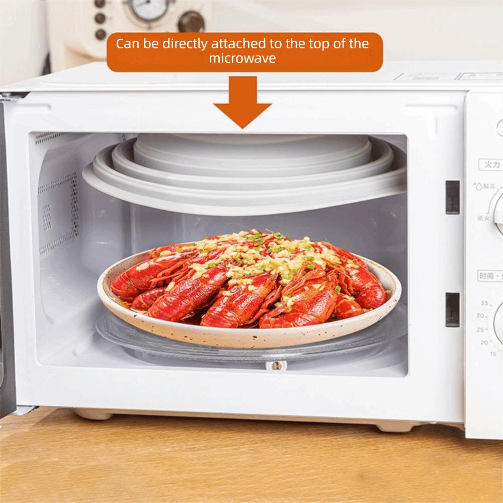 Silikon Magnetische Mikrowellen Spritzschutz Faltbare Mikrowellen-Schüsselabdeckung Geschirrabdeckung Backofen