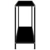 VidaXL Table console Noir 120x35x75 cm Verre trempé