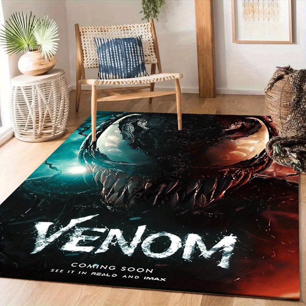 1pc Venom Carpet Area Rug, Bedroom, and Playroom Durable, Stain-Resistant, and Easy To Clean, Living Room