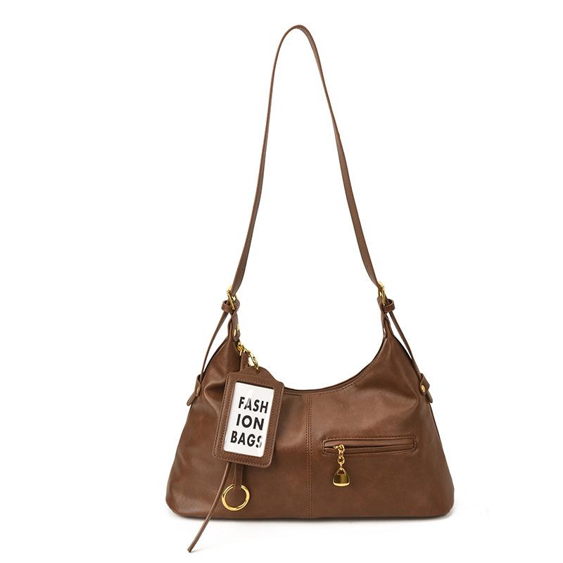 Tote Bag with A Single Shoulder Strap, Featuring A Retro Trend and An Underarm Sling, A High-end and Fashionable Bag.