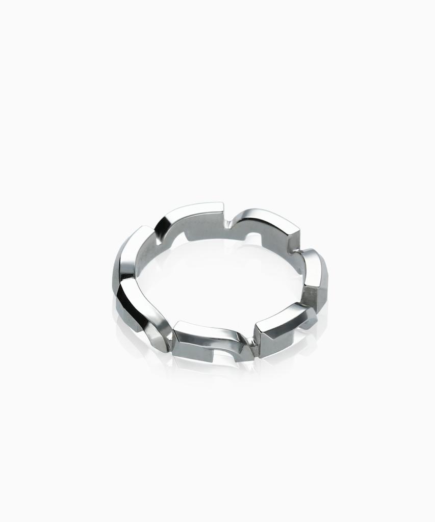 Valik [925 Silver] No. 72 Comma Plain Ring